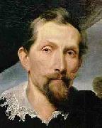 anthonis van dyck Portrat des Frans Snyders und seine Frau -- Linker Teil oil painting artist